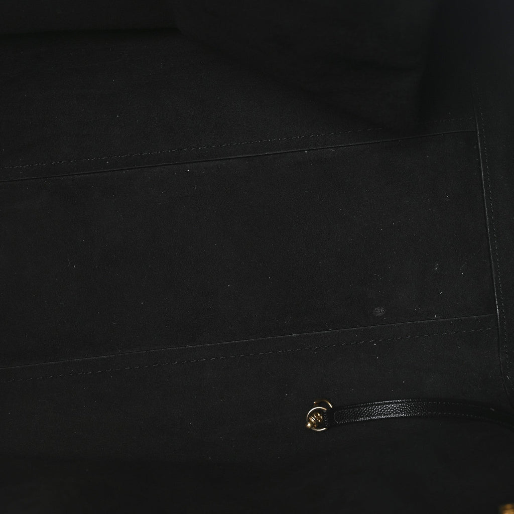 Caviar Medium Studded Deauville Tote Black