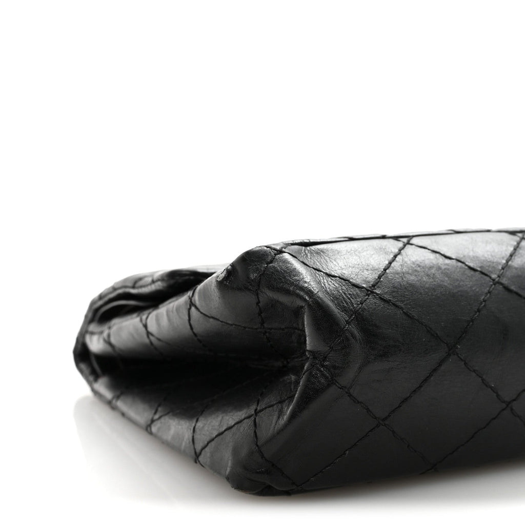 Aged Calfskin Quilted 2.55 Reissue 226 Flap Black