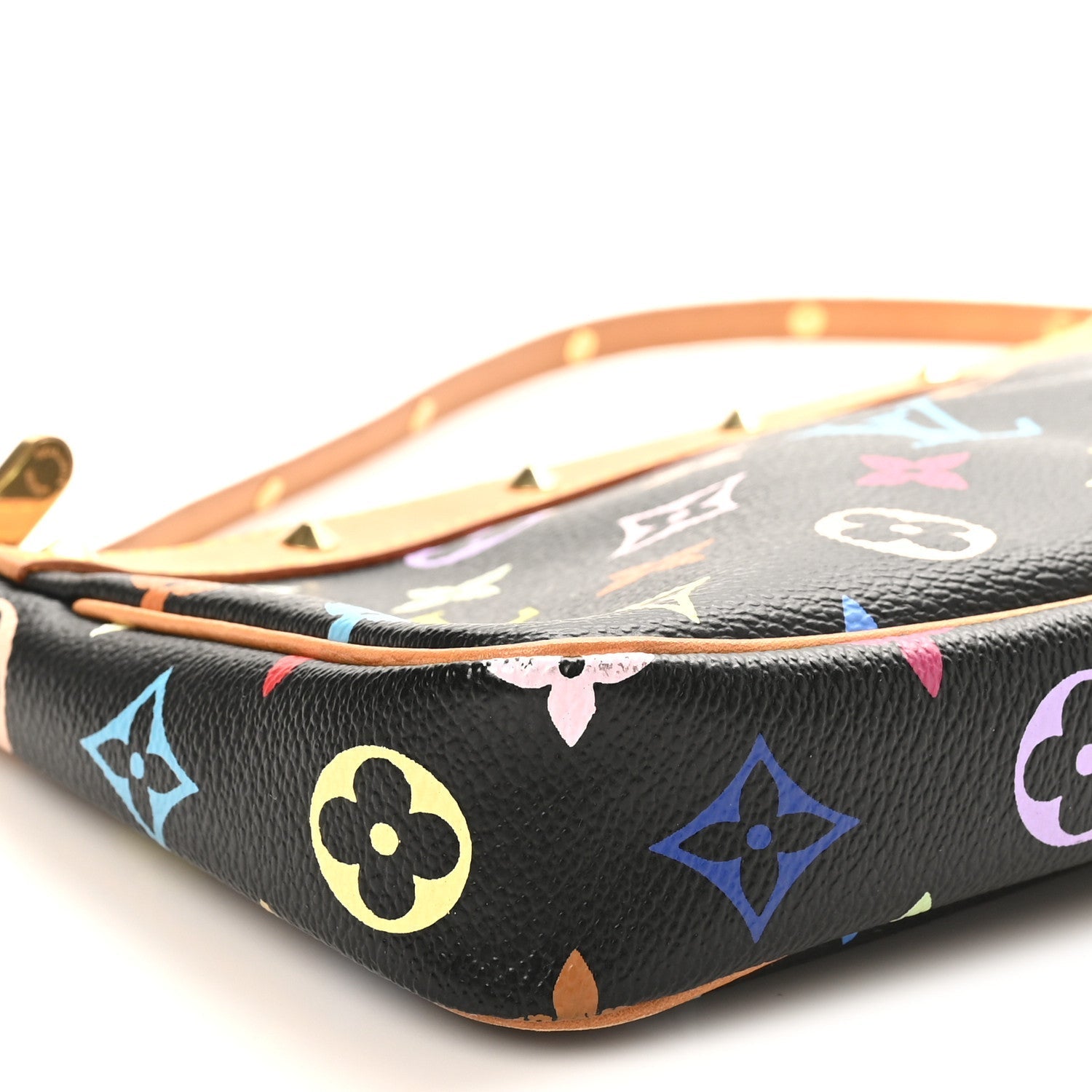 Monogram Multicolor Pochette Accessories Black