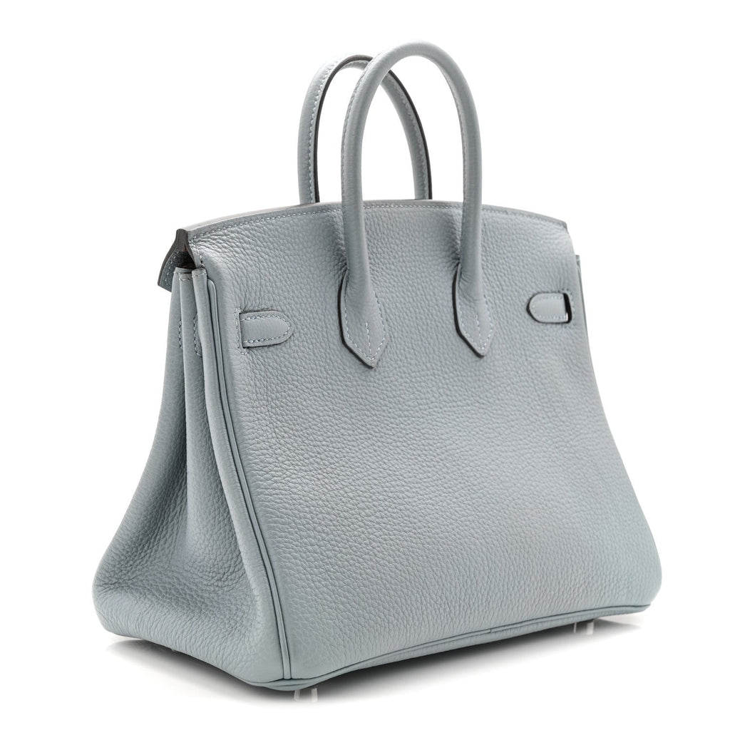 Togo Verso Birkin 25 Bleu Lin Chai