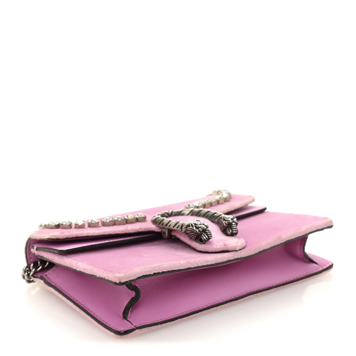 Velvet Crystal Super Mini Dionysus Shoulder Bag Malva