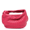 Nappa Intrecciato Teen Jodie Hobo Cranberry