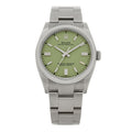 Stainless Steel 36mm Oyster Perpetual Watch Pistachio 126000