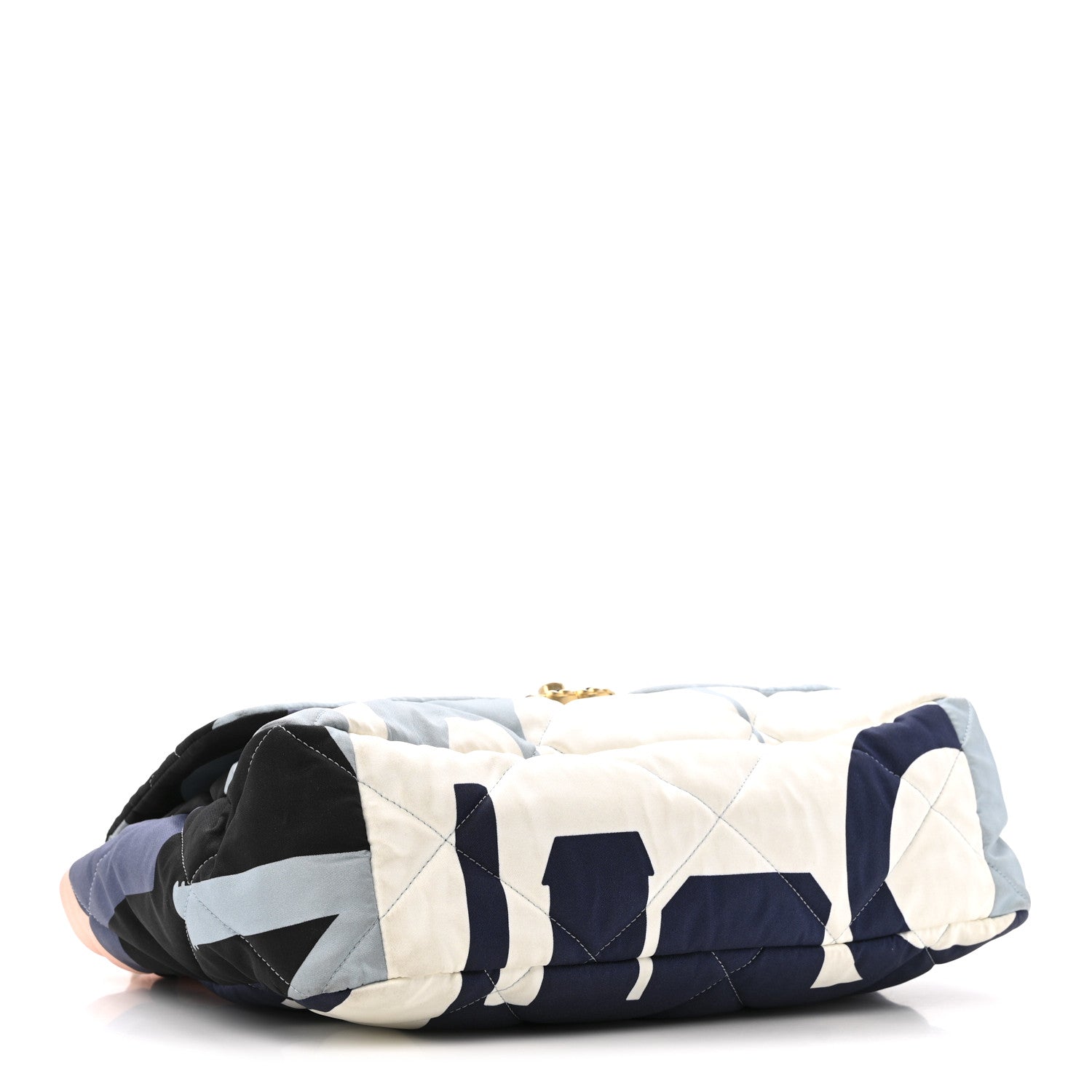 Silk Maxi Scarf Chanel 19 Flap Black Blue White