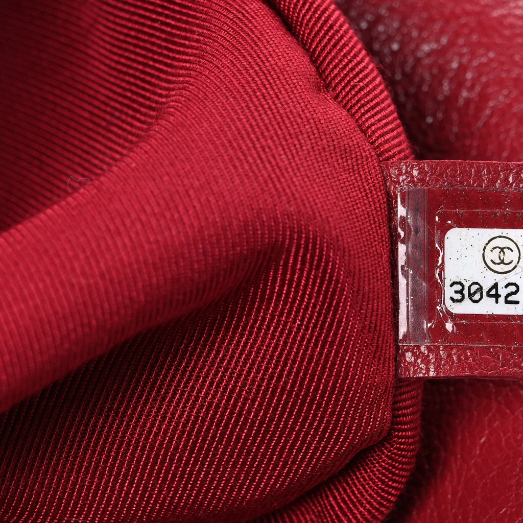 Goatskin Quilted Large Chanel 19 Flap Red