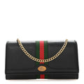 Dollar Calfskin Web Ophidia Wallet On Chain Black