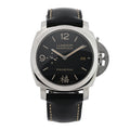 Stainless Steel Calfskin 44mm Luminor 1950 Fu Automatic Watch Black PAM00498