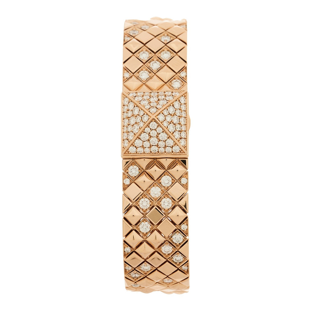 18K Rose gold Diamond 15mm Medor Joaillerie Quartz Watch
