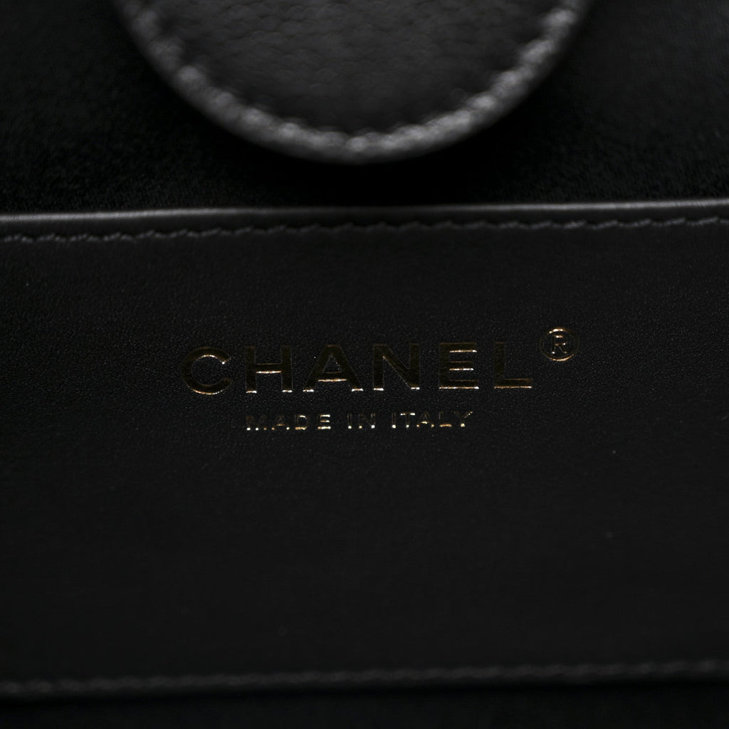 Caviar Quilted Large Chanel 25 Backpack Black