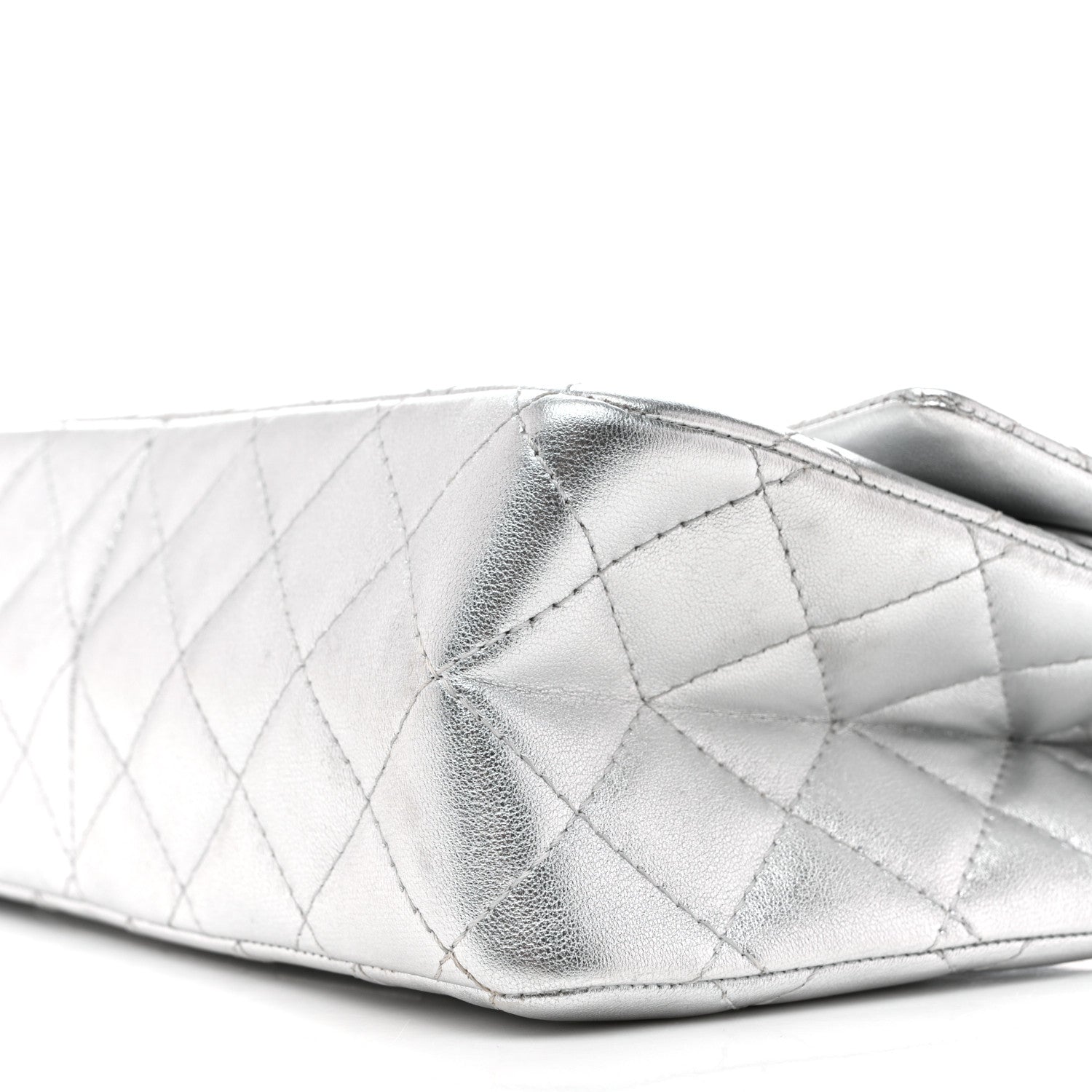 Metallic Lambskin Quilted 2.55 Reissue 226 Flap Silver