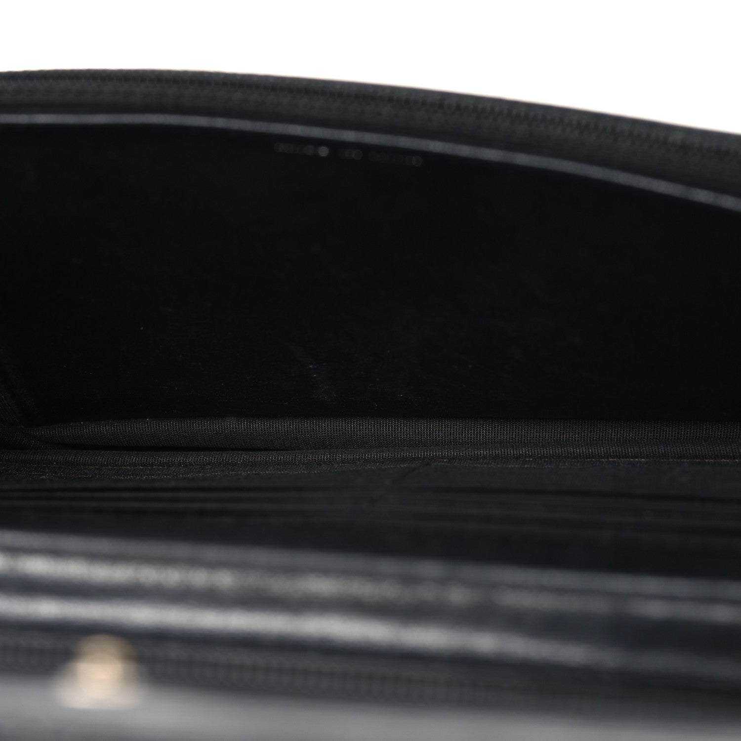 Calfskin Diamond Stitch Wallet On Chain WOC Black