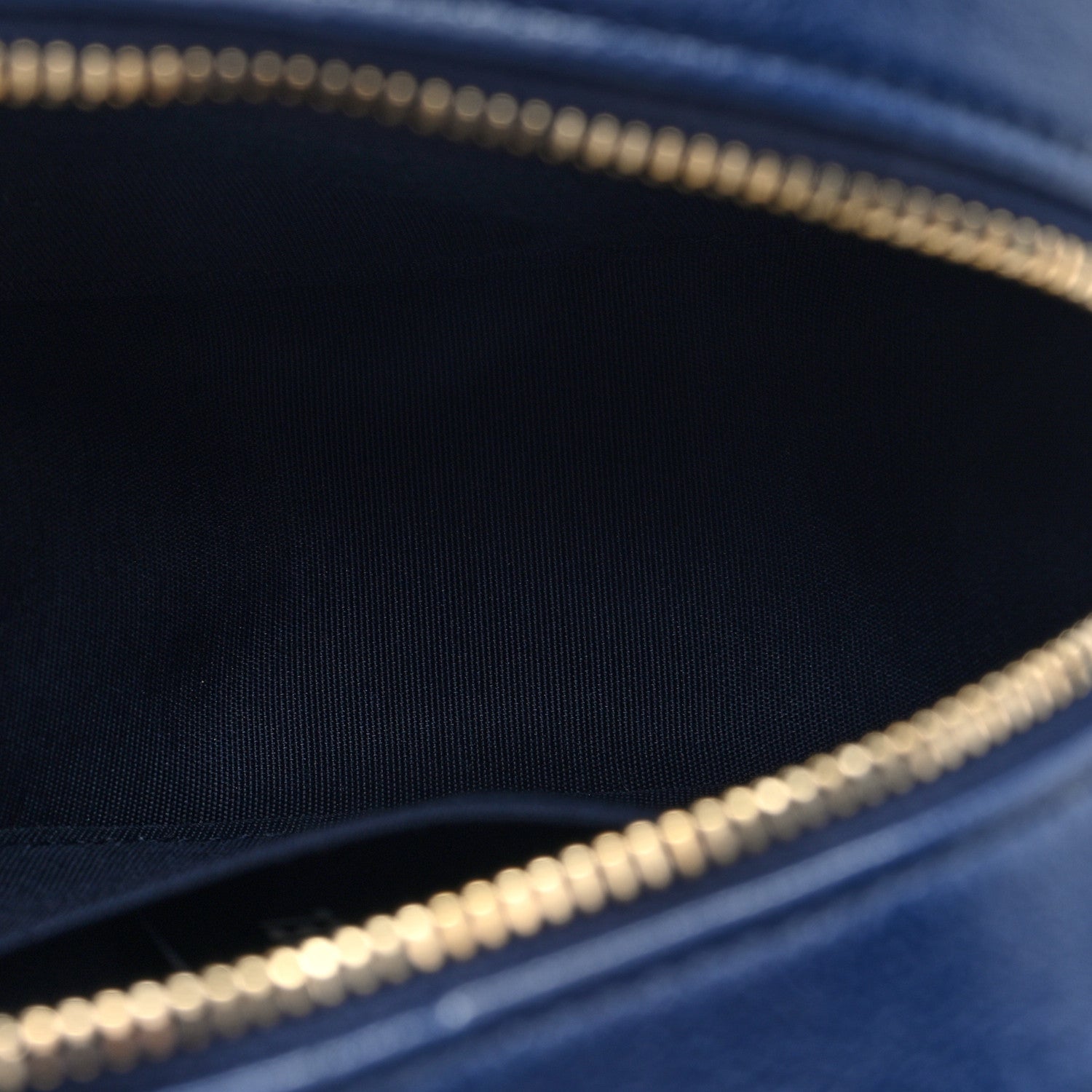 Lambskin Quilted Chanel 19 Round Clutch With Chain  Navy