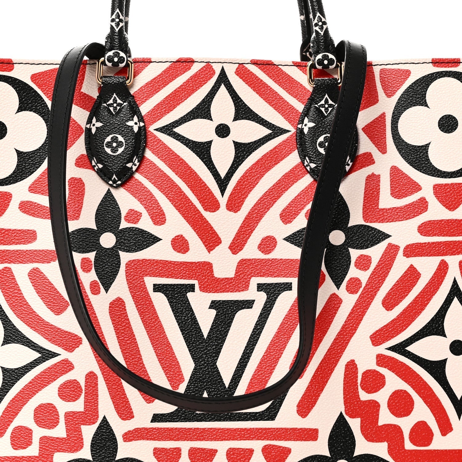 Monogram Giant Crafty Onthego GM Creme Rouge Black