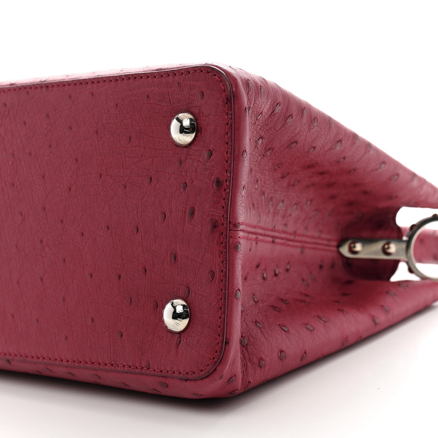 Ostrich Capucines MM Fuchsia
