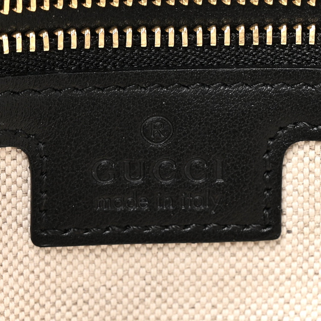 Calfskin GG Matelasse Medium Ophidia Shopping Tote Black