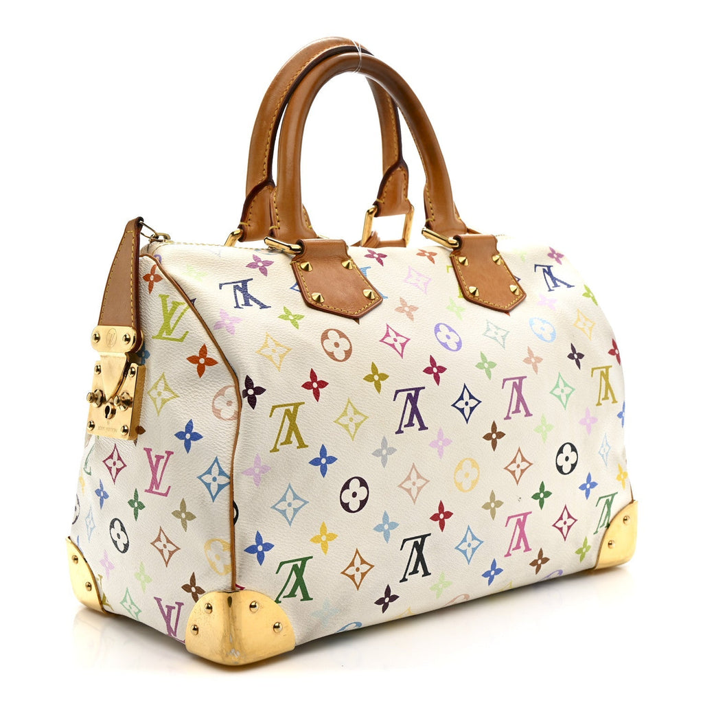 Monogram Multicolor Speedy 30 White