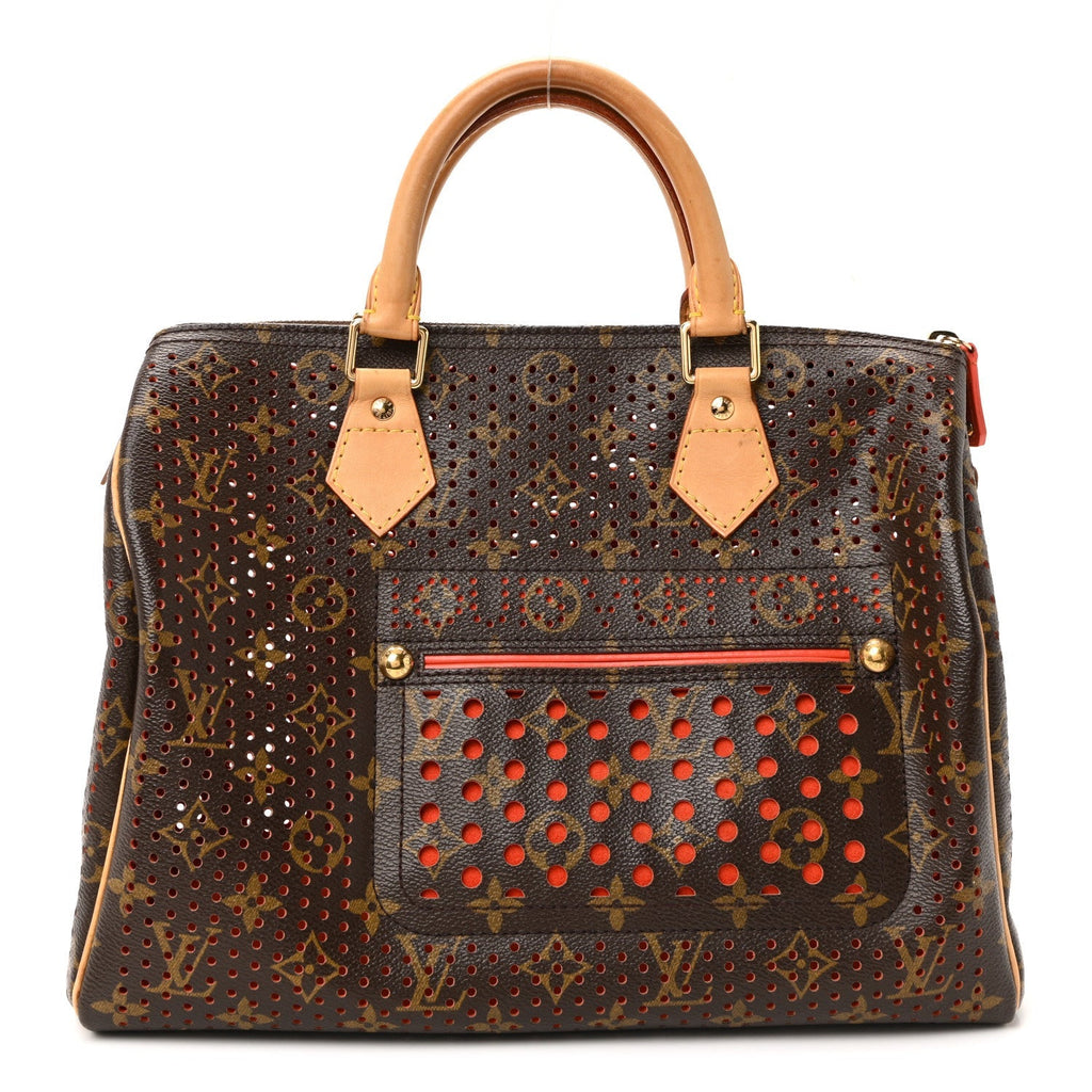 Monogram Perforated Speedy 30 Orange