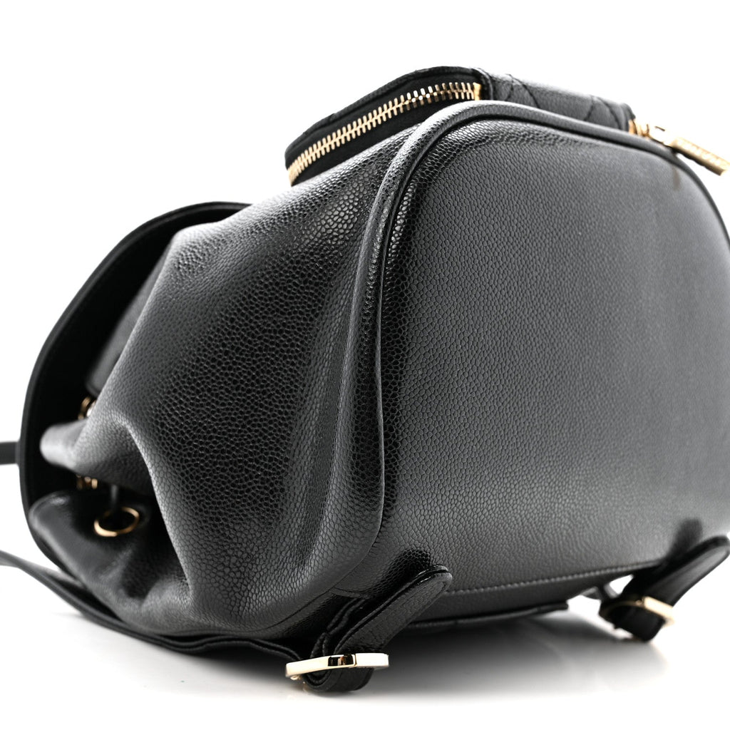 Caviar Quilted Mini Business Affinity Backpack Black