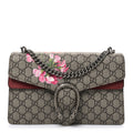 GG Supreme Monogram Blooms Small Dionysus Shoulder Bag Beige Multicolor Dry Rose