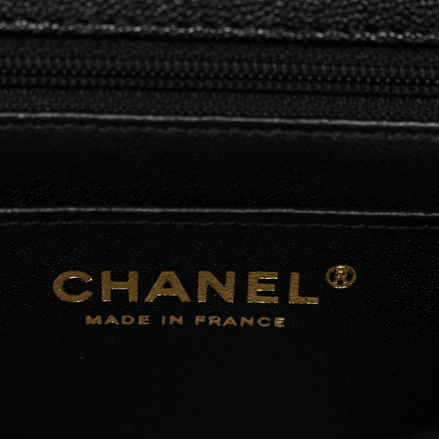 Caviar Quilted Mini Top Handle Rectangular Flap Black