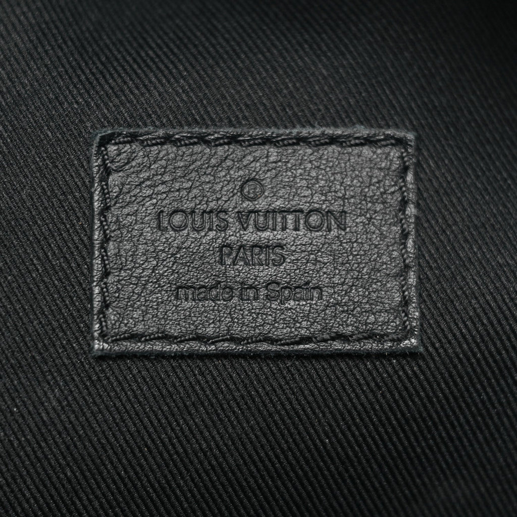 Calfskin Monogram Shadow Rush BumBag Black