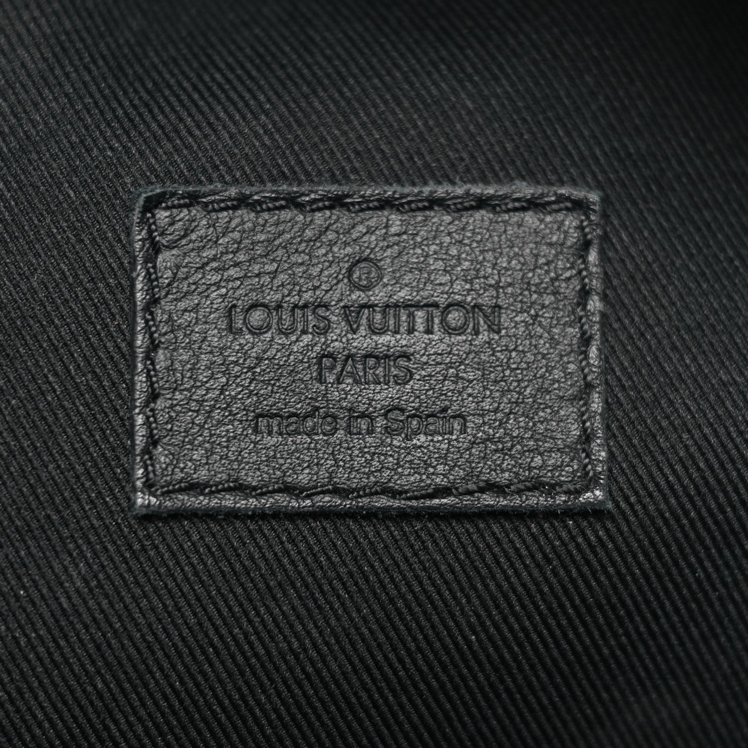 Calfskin Monogram Shadow Rush BumBag Black