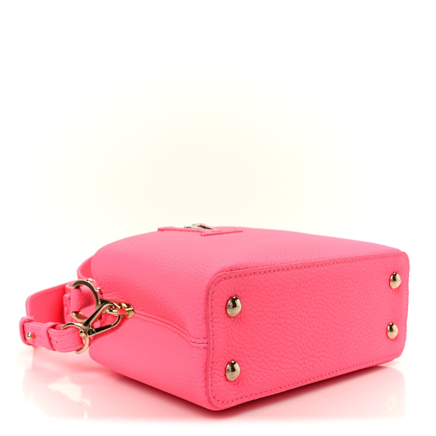 Taurillon Monogram Tuffetage Capucines Mini Fluo Pink