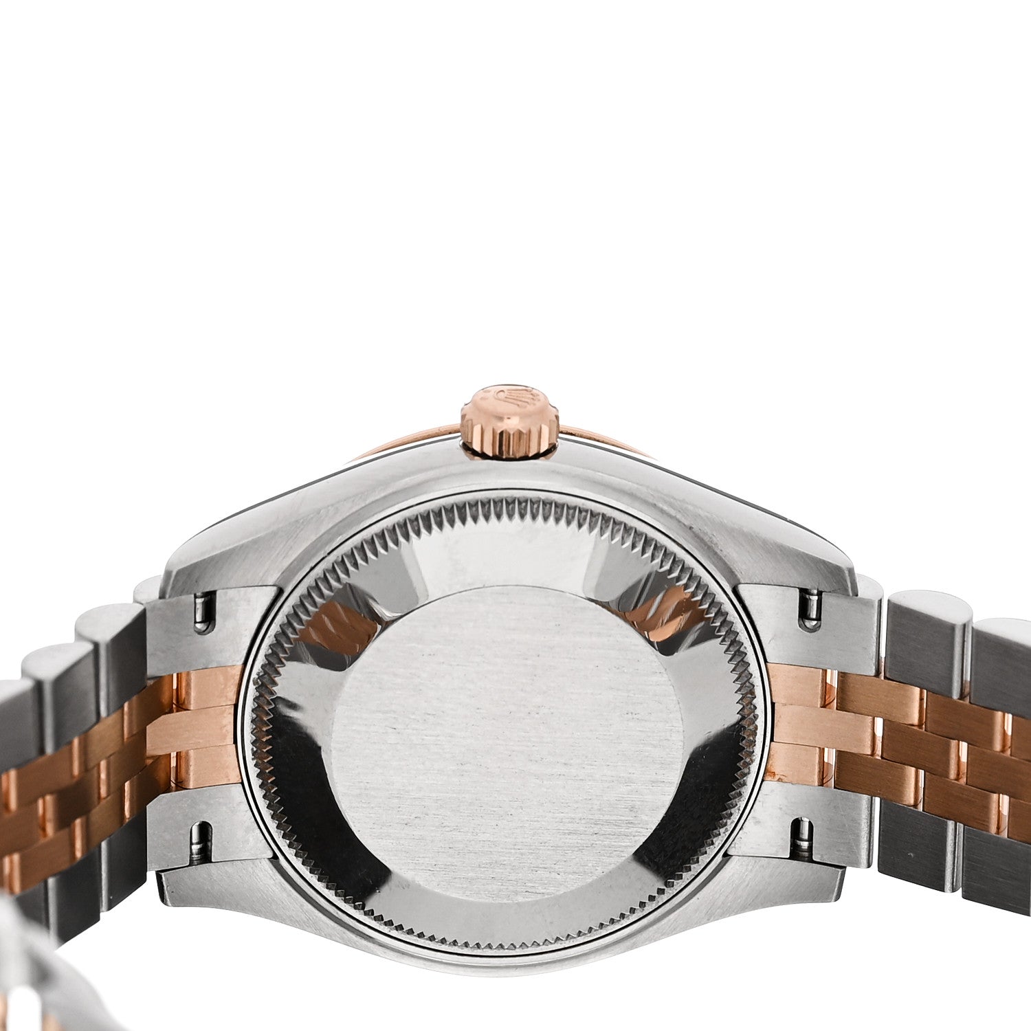 Stainless Steel 18K Everose Gold 31mm Oyster Perpetual Datejust Watch White Roman 278271