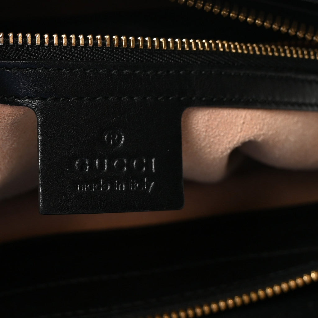 Guccissima Signature Medium Shoulder Tote Bag Black