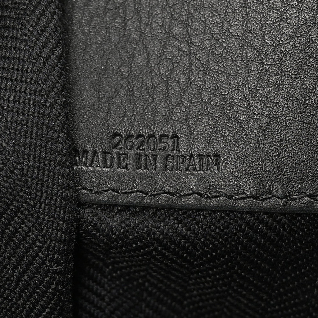 Jacquard Anagram Calfskin Small Hammock Shoulder Bag Black Charcoal