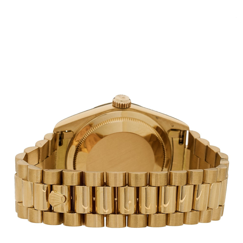 18K Yellow Gold Diamond 36mm Oyster Perpetual Day-Date President Watch Champagne 18238
