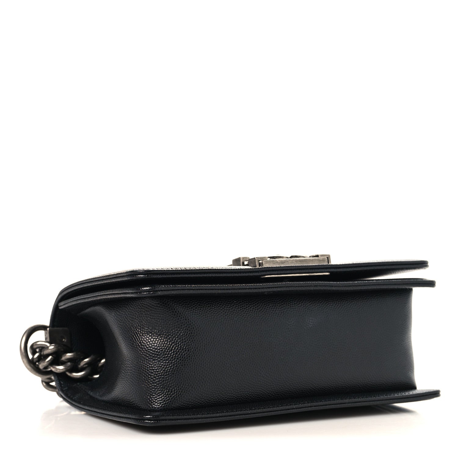 Caviar Quilted Small Boy Flap Black
