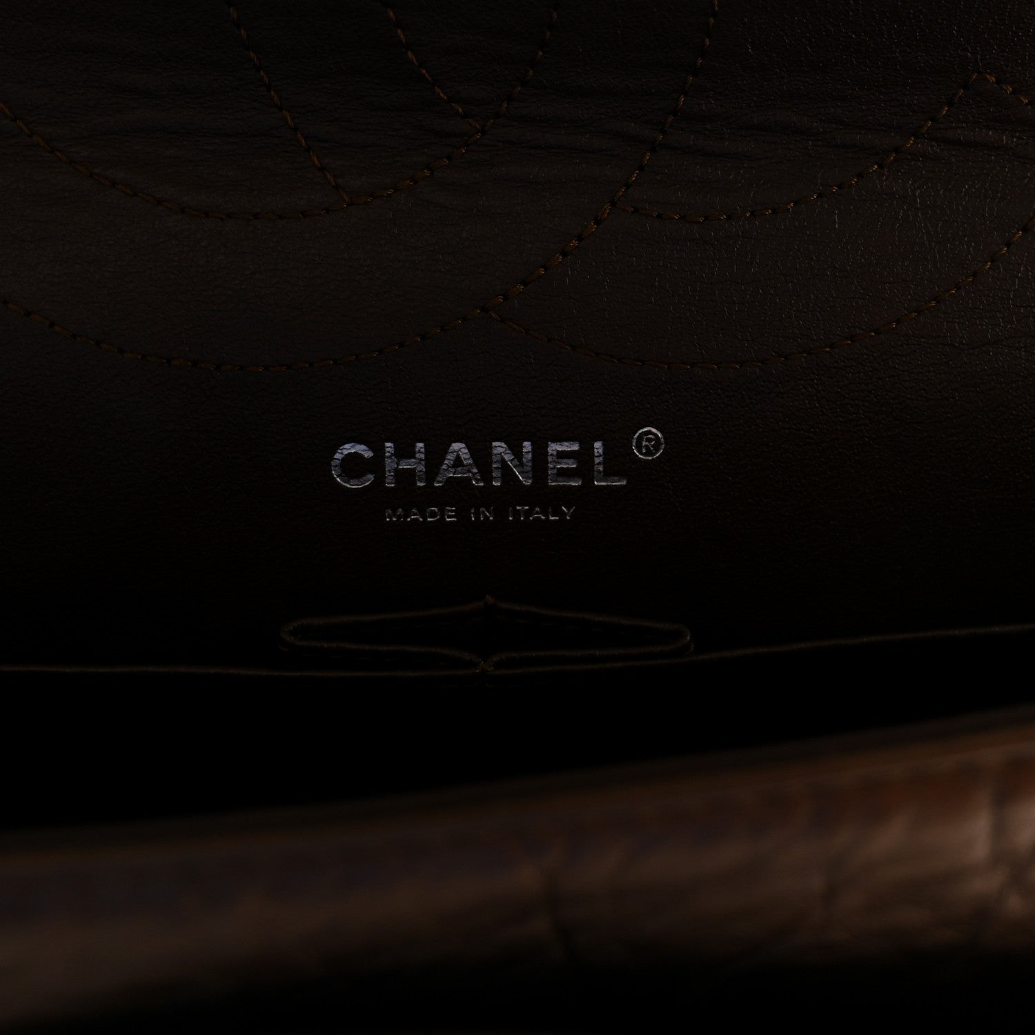 Metallic Aged Calfskin Quilted 2.55 Reissue 227 Flap Bronze