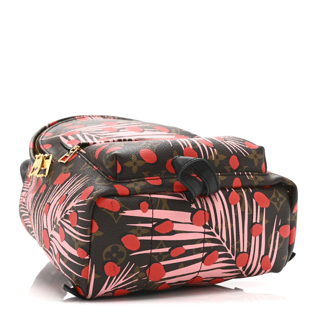 Monogram Jungle Dots Palm Springs Backpack PM Sugar Pink Poppy