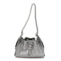 Metallic Caviar Quilted Mini Chanel 25 Handbag Anthracite