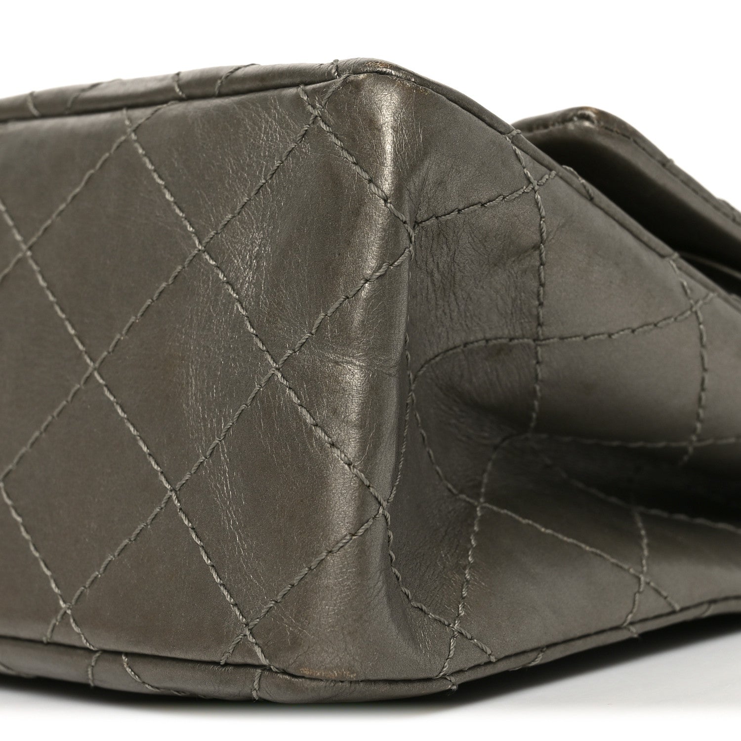 Metallic Aged Calfskin Quilted 2.55 Reissue 226 Flap Dark Gold