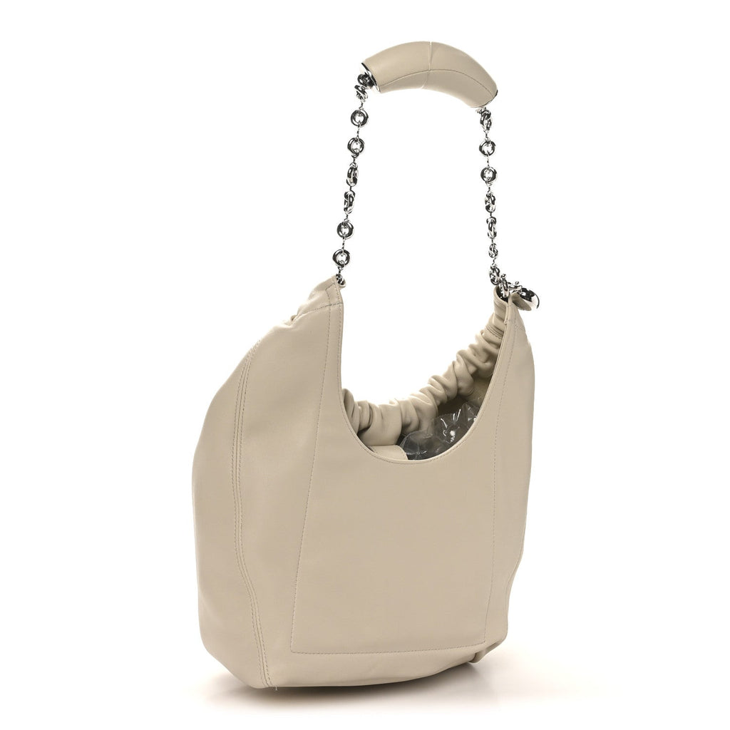 Buttery Nappa Lambskin Small Squeeze Bag Sea Salt