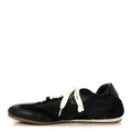 Nylon Suede Ballet Runner Sneakers 39 Black