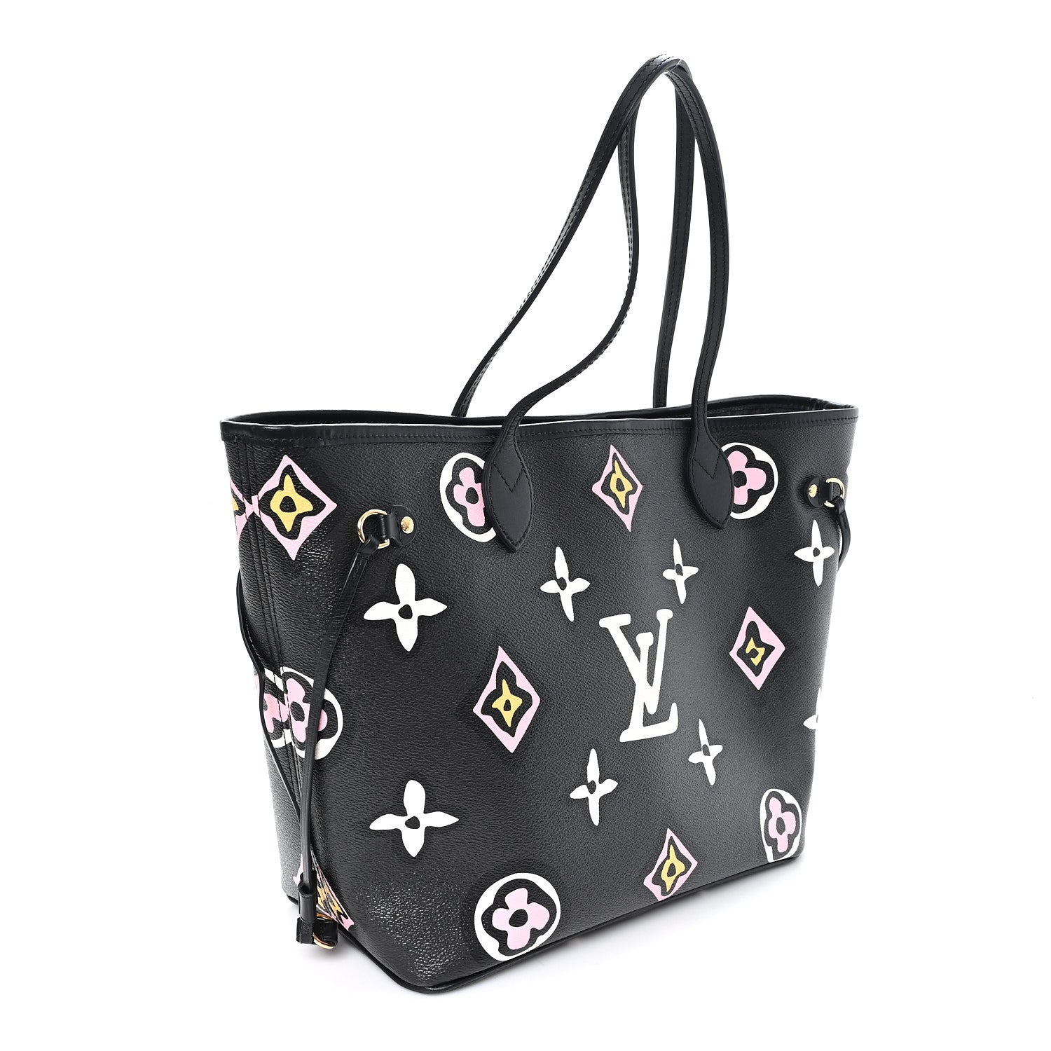 Monogram Giant Wild at Heart Neverfull MM Black