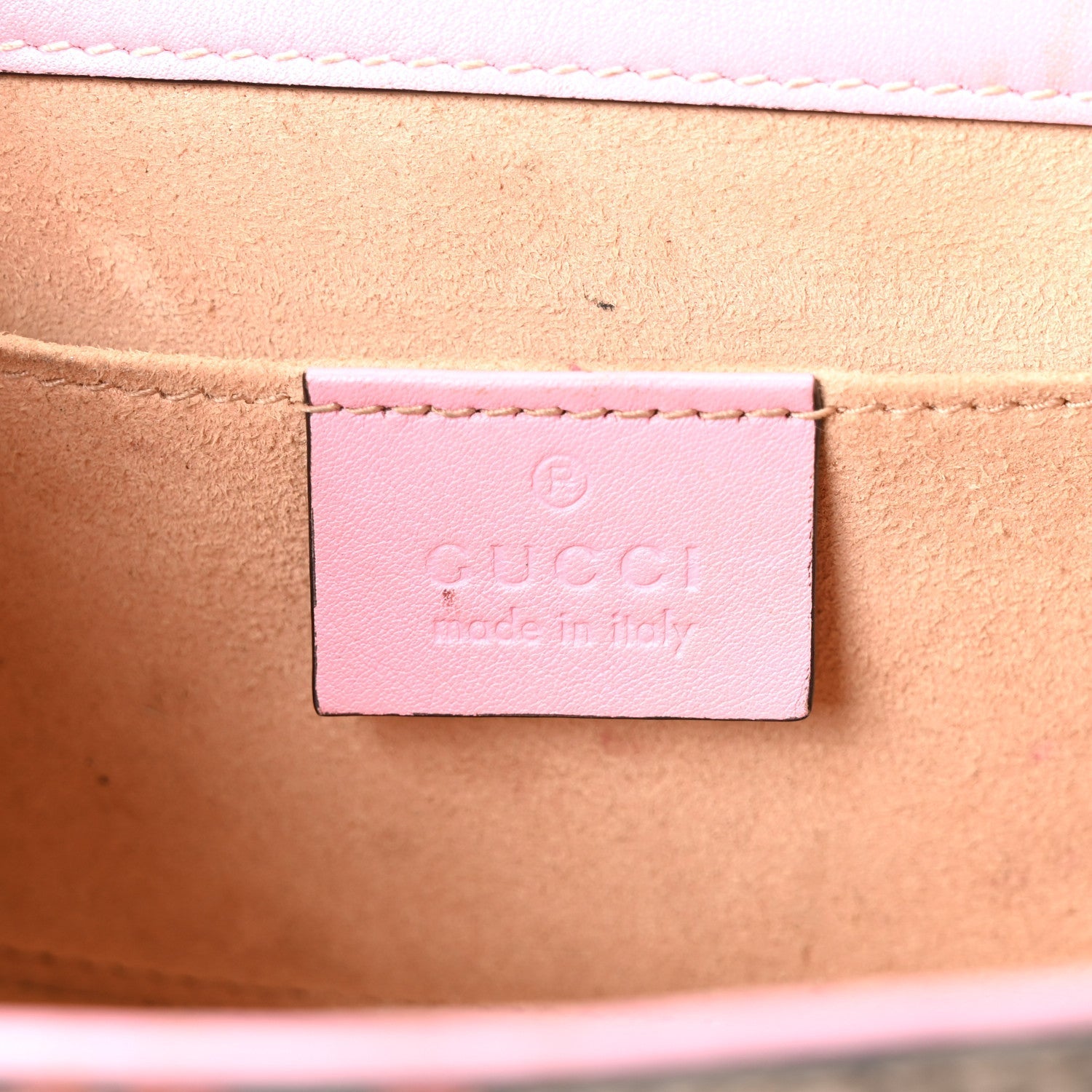 GG Supreme Monogram Strawberry Small Padlock Shoulder Bag