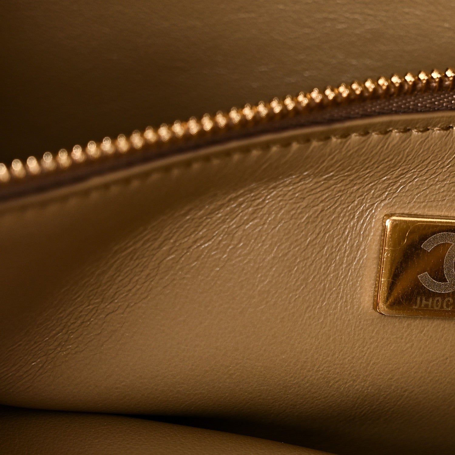 Suede Calfskin Small Souplissimo Maxi Flap Dark Beige