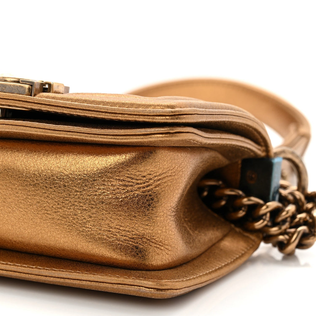 Galuchat Stingray Mini Boy Flap Gold