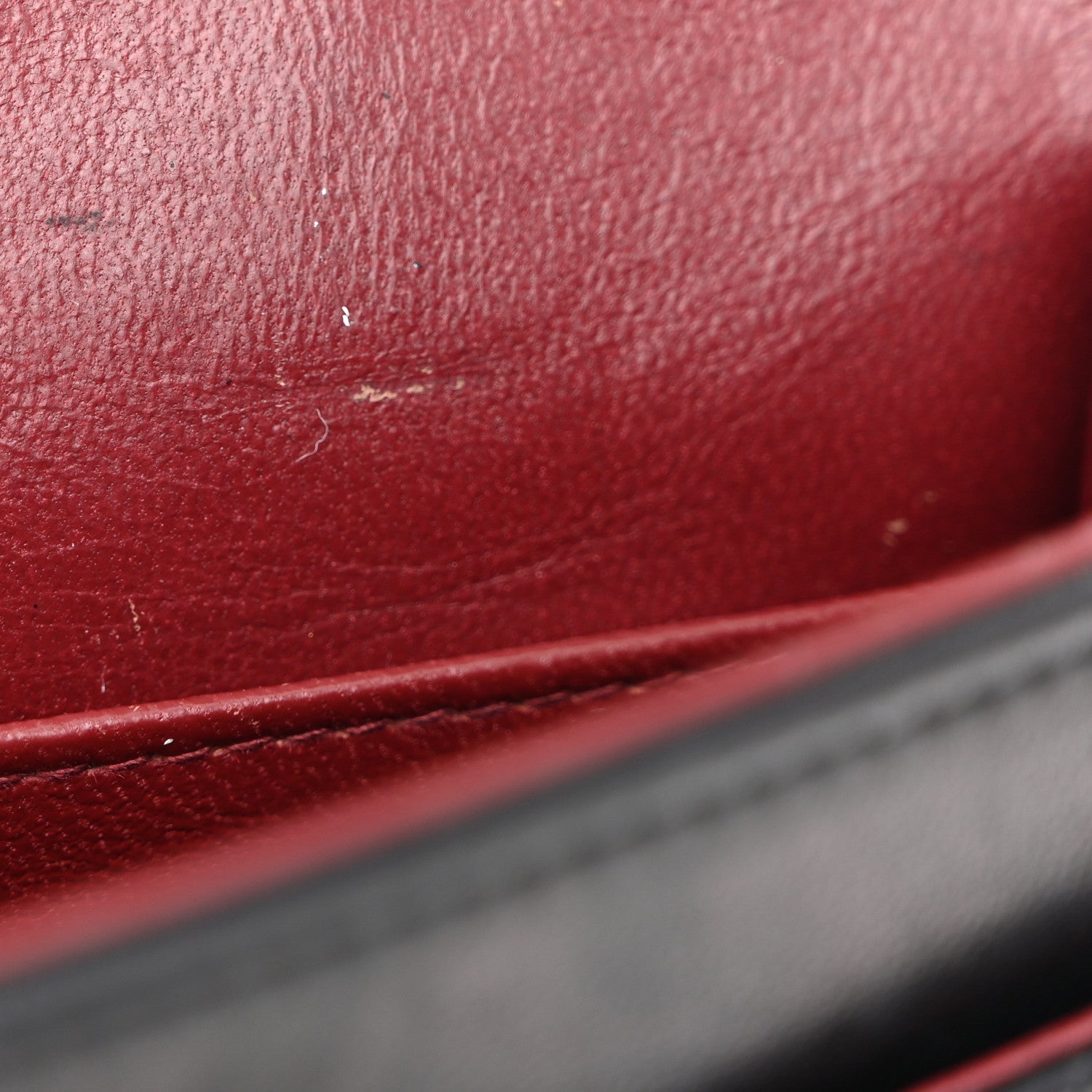 Lambskin Quilted Small Double Flap Black
