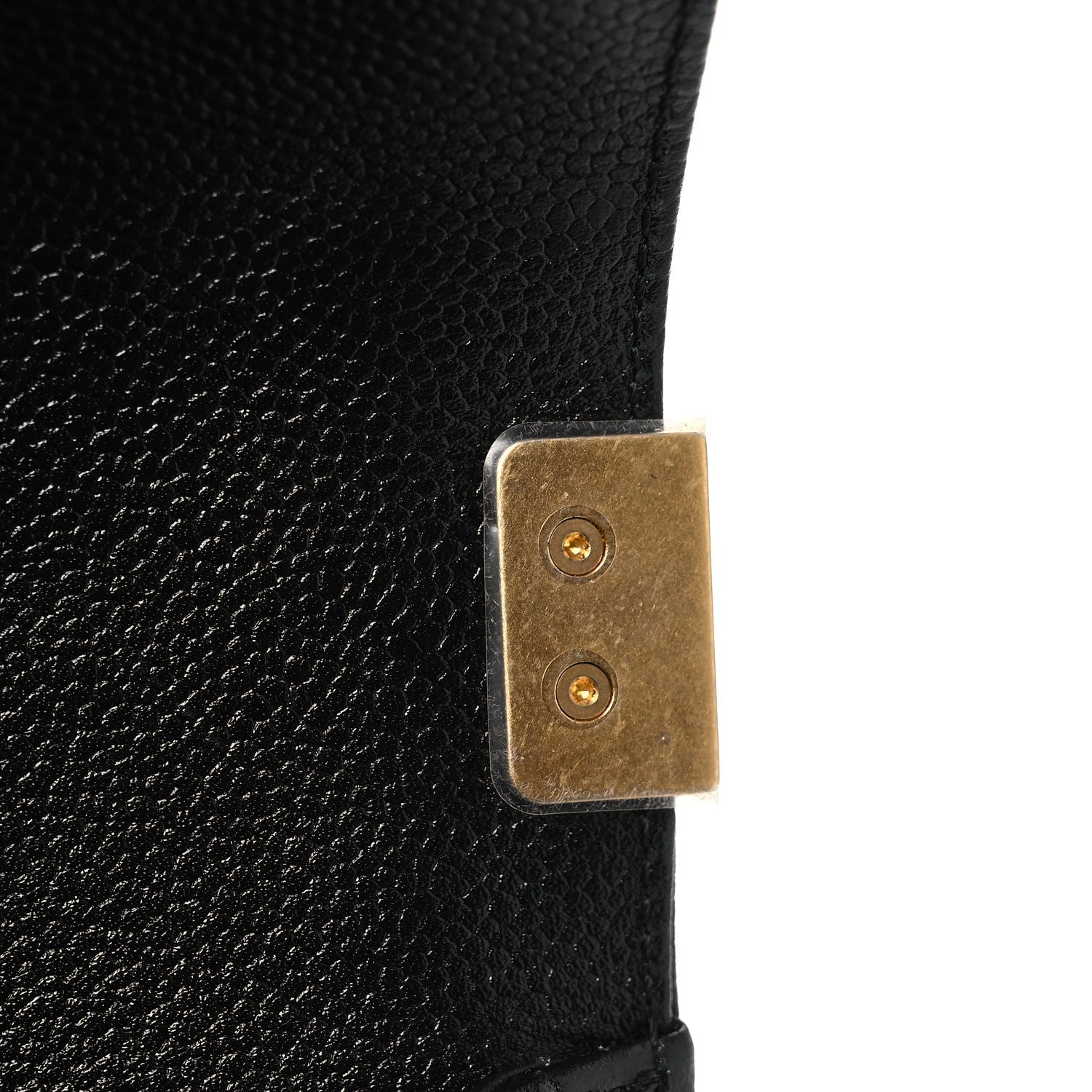 Caviar Quilted Mini Boy Flap Black
