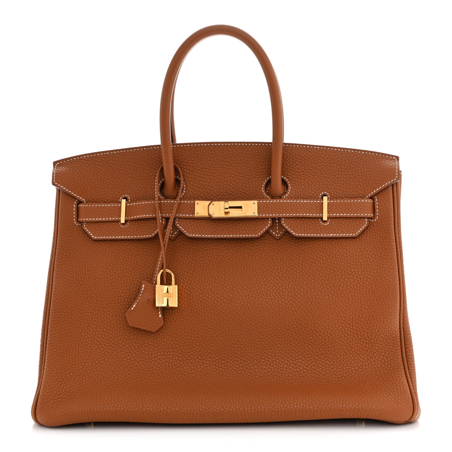 Taurillon Clemence Birkin 35 Gold