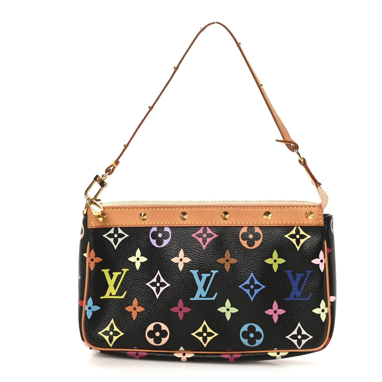 Monogram Multicolor Pochette Accessories Black