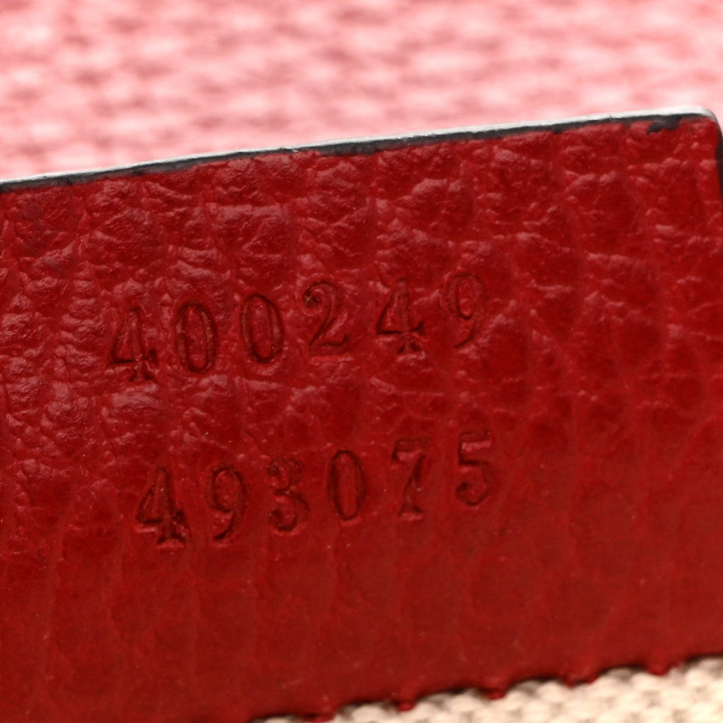 Dollar Calfskin Swarovski Crystal Small Dionysus Shoulder Bag Hibiscus Red