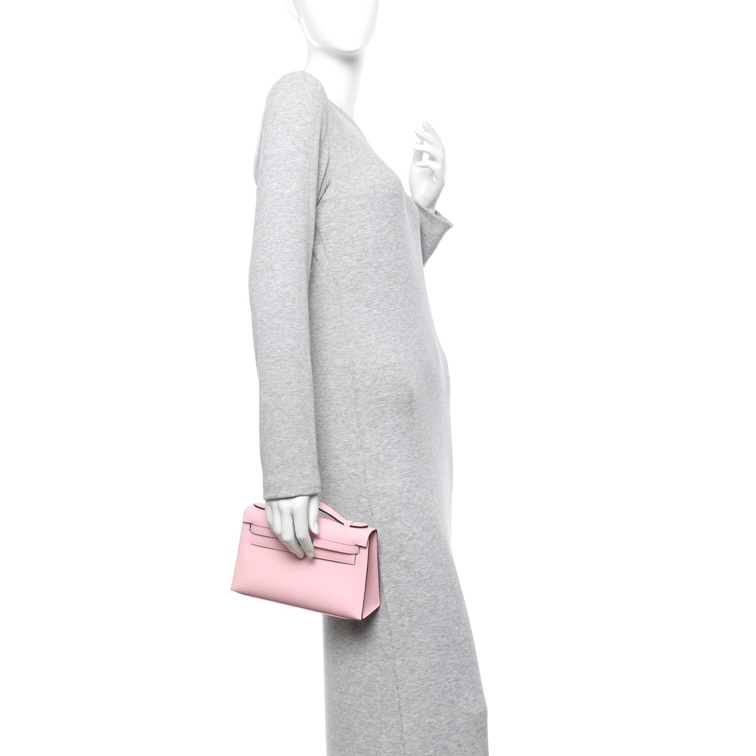 Swift Kelly Pochette Clutch Rose Sakura