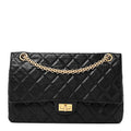 Aged Calfskin Quilted 2.55 Reissue 226 Flap Black