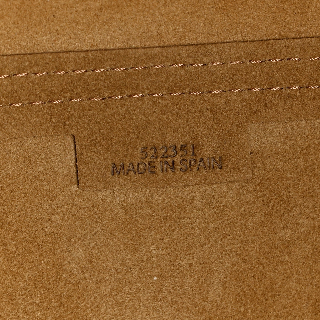 Shiny Calfskin Medium Puzzle Fold Tote Warm Desert